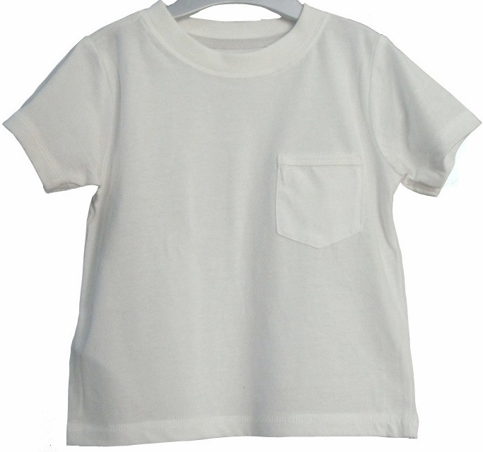 2017 Plain White T Shirt Infant Baby Boy T Shirt Top Cotton Making Kids