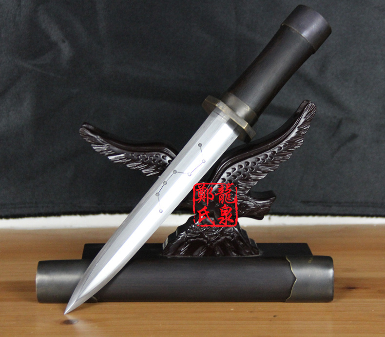 2017 Chinese Dagger Small Knife Damascus Blade Chinese Repica Medieval