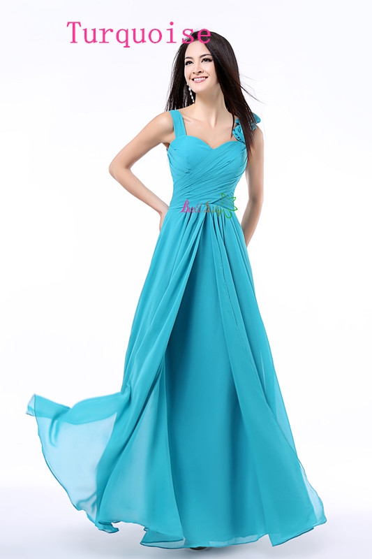 In Stock Cheap Coral Purple Bridesmaid Dresses Turquoise Rose Flowers