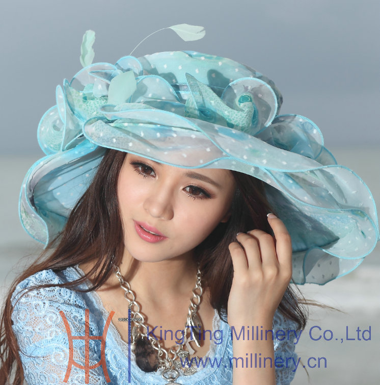 Women Hat Fancy Hats For Women Summer Dress Hat Organza Hat Organza