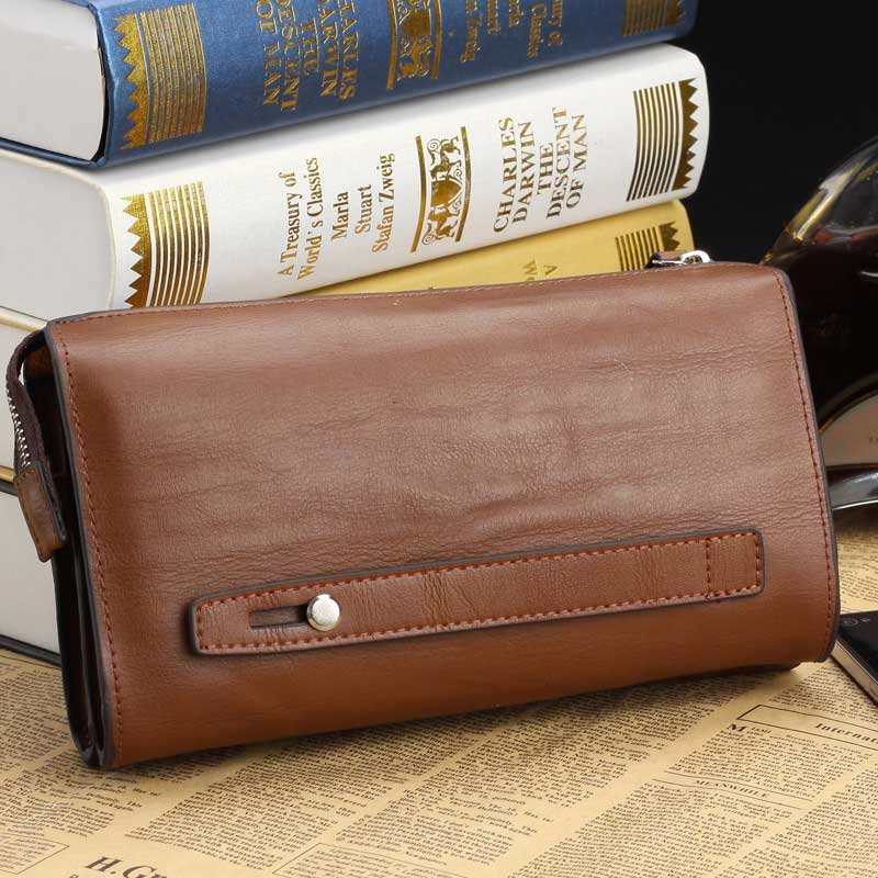 Men'S Clutch Bag Leather Day Clutches Versatile Men Clutch Men Wallet
