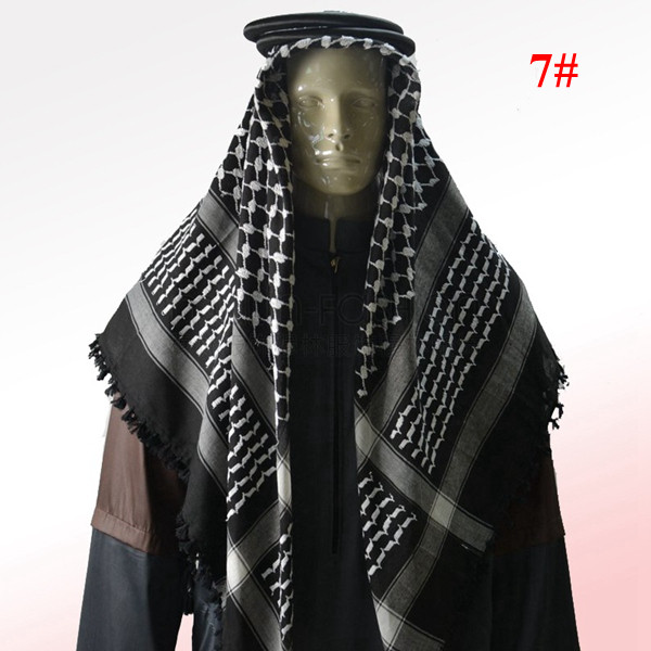 2018 Arab Scarf Tactical Scarf Male Bandanas Clothing, Muslim Hijab For