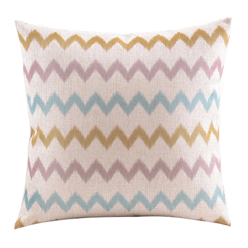 Home Decor Cotton Linen Decorative Throw Pillow Cover Cushion Cover Simple Chevron & Geometric ...