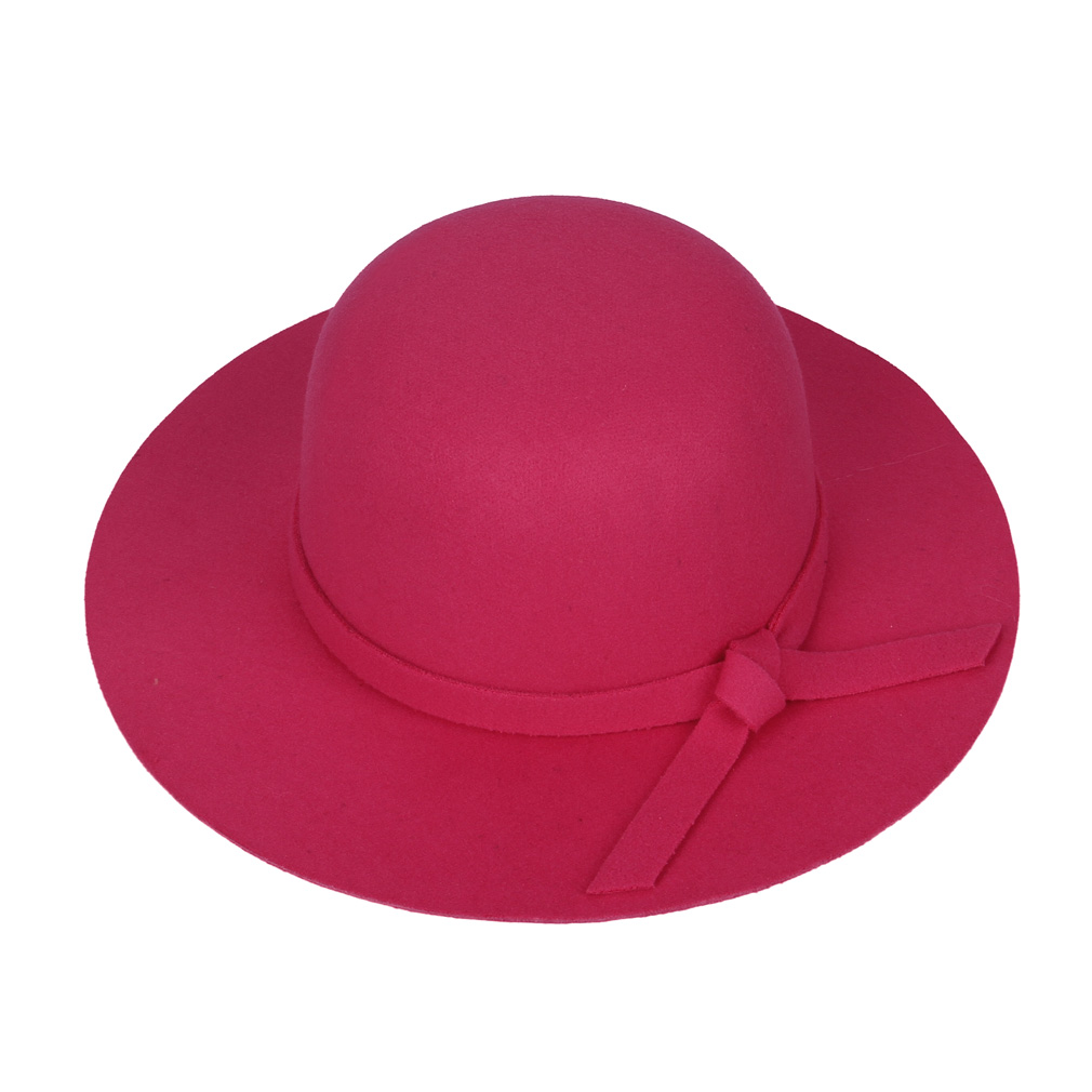 Online Cheap Cute Summer Girl Wool Felt Hats Childrens Vintage Wide