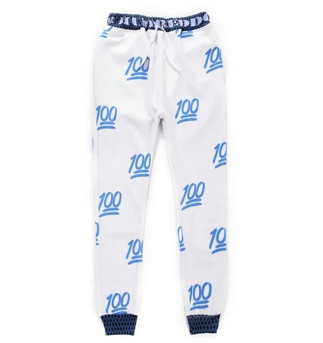 2017 Emoji Pants 100 Printed Unisex Emoji Jogger Pants New 2014 Autumn