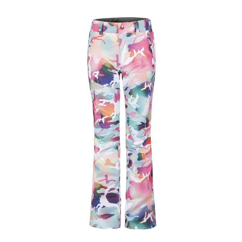 2017 Women Camouflage Snowboard Pants Ski Pants Monoboard Skiing Pants