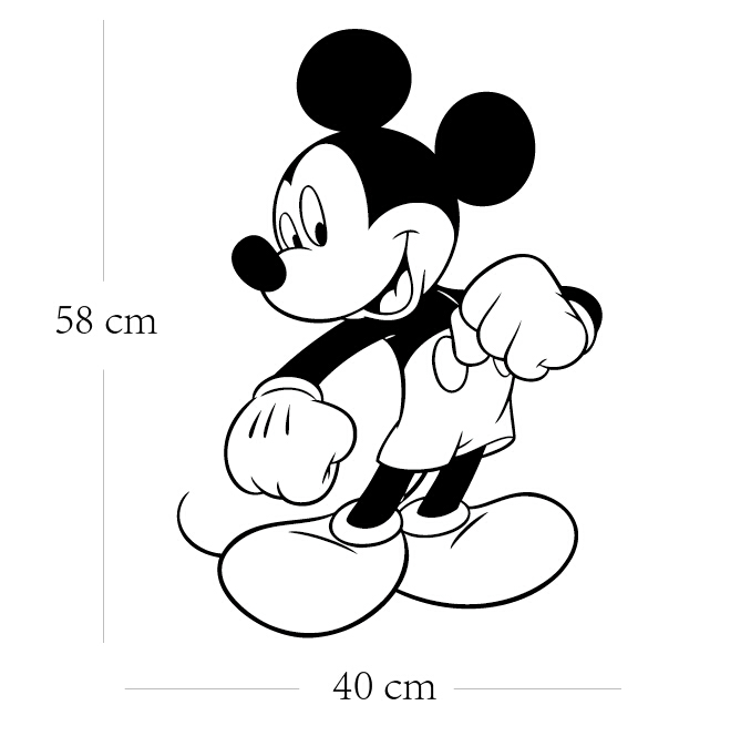 Mickey Mouse Minnie Mouse Miremovable Decal Home Decor Vinyl Decal
