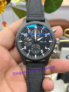 AZ Factory Watch Big Pilot 46 mm Relojes mecánicos automáticos para hombres 7750 Movimiento 904L Acero inoxidable Impermeable Night Glow Relojes de pulsera de cerámica de alta calidad