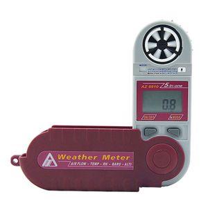 Anemómetro barométrico de bolsillo AZ8910 Velocidad del viento, temperatura, humedad, presión barométrica, altitud Anemómetro 5 en 1