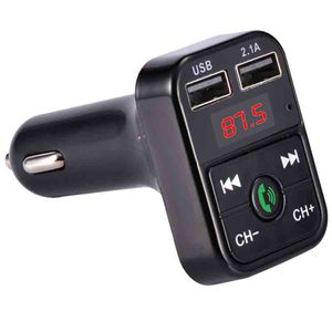 B2 Bluetooth Car Kit Wireless FM Transmitter Freisprecheinrichtung Dual USB Auto Ladegerät 2,1 EINE MP3 Musik TF Karte U disk AUX Player CARB2