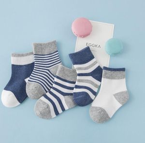 Bebé otoño invierno cálido rayas calcetines de algodón 0-3 años niños recién nacidos niño pequeño cálido deportes calcetín al por mayor niños grils calcetines