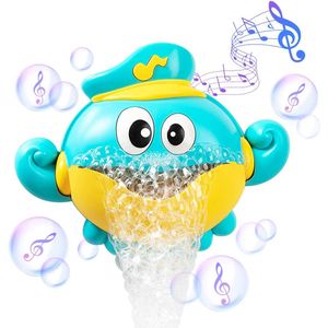 Baby Bath Toys Bubble Machine Crabs Frog Music Kids BathToy Bathtub Soap Automatic Bubble Maker Baby Bathroom Toy for Child 1 2 3 Year