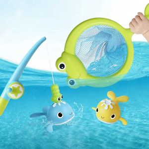 Baby Bath Toys Migne Baby Bath Touet Kids Fishing Toy Set Magnitic Parent-Child Interactive Game Piscine Piscine Water Play pour enfants pour les enfants