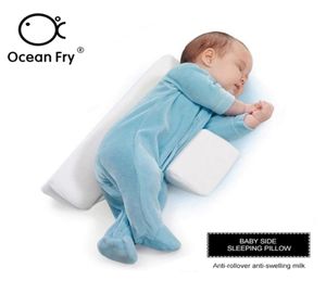 Cuidado de ropa de cama para bebés Almohada para recién nacidos Soporte de espuma con memoria ajustable Posicionador para dormir infantil Prevenir la forma de la cabeza plana Almohada antivuelco L8827606