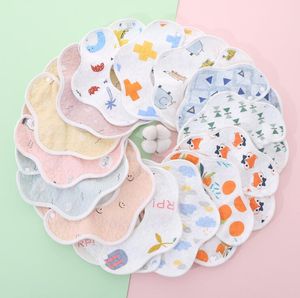 Baberos baberos recién nacido dibujos animados 8 capas 360 grados giratorio pétalo babero bolsa de arroz algodón niño impermeable bufanda saliva alimentación bebés toalla