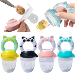 Baby Bottle Food Feeding Spoon Juice ctor Fruit Feeder Pacifier Bottle Silicone Gum Vegetable Bite Eat 230828