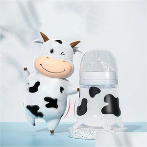 Biberons # Sile Biberon Vache mignonne imitant le lait maternel pour les fournitures d'étouffement anti-coliques du nourrisson né 220318 Drop Delivery Ki Dhwda