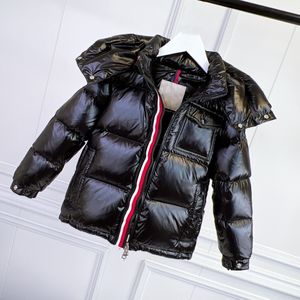 Manteau à capuche pour bébé, sweat à capuche pour enfant, vêtements pour tout-petits, 100% duvet d'oie blanc, vêtements pour fille et garçon, confortable et chaud avec lettres noires, chapeau détachable