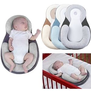 Oreiller de tête antiexcentrique de correction de bébé né coussin de positionnement de sommeil anti-roulis oreillers plats anti-matelas pour bébés 220622