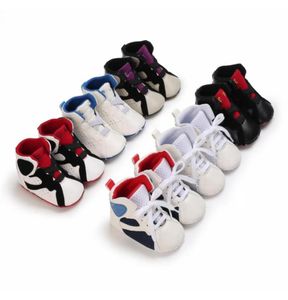 Baby First Walkers Sneakers Newborn Leather Basketball Berceau de basket