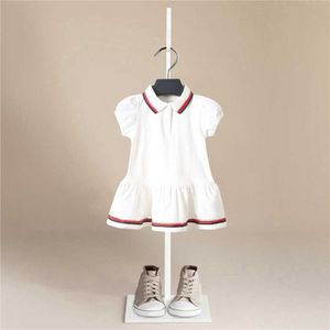 Bébé Fille Robe D'été Coton Pull Enfant Enfant Bébé Fille À Manches Courtes Vêtements Sport Robe Blouse Robes De Tennis 1-5 Ans Q0716