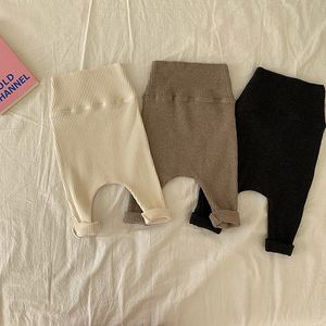 Baby Girl Ribbed Big PP Pantalons Bébés Garçon Leggings Bebe Pantalones Pantalons élastiques en coton confortable pour les enfants 210413