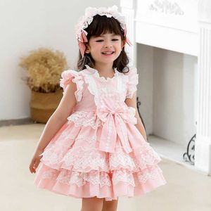 Baby Girl Robes royales espagnoles pour tout-petits Boutique Vêtements Enfants Espagne Robe Infantile Anniversaire Baptême Lolita Robe de Bal 210615