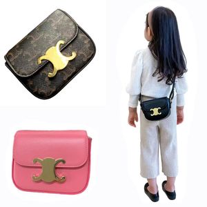 Baby Girls Bolsas de diseño de lujo Bolso de hombro para niños Mini Princesas Pursos Niños Listas lindo Bolso de hombro informal Bolsos de caramelo