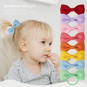 Élastiques à cheveux pour bébé avec nœuds pour tout-petits – Supports élastiques pour queue de cheval de 5,1 cm, petits élastiques à cheveux pour bébés filles, accessoires pour cheveux, 40 pièces