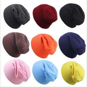 Baby Hats Street Hip Hop Skull Caps Girls Solid Plain Beanies Kids Candy Winter Hat Boys Fashion Cap Headwear Headgear Accessories C6066