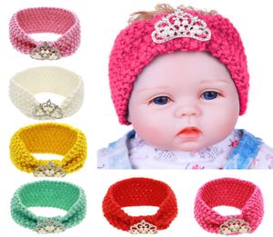 Baby Bands Bandage en laine en laine Crochet Trime chaud Bandage Tiara Girls Winter Ear Warmer Children Headwrap Hair Accessories 3964444