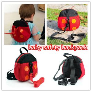 Baby Kid Keeper Cinturón de seguridad para niños pequeños mochila anti-perdida Linda mariquita Niños Bolsa de seguridad Arnés Correa Mochila kid358