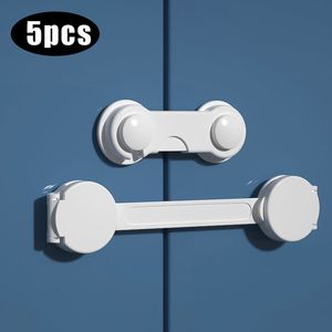 Baby Locks Latches# 5Pcslot Security Protection Home Safety Multifunction Drawer Child Protect Toilet Refrigerator Door Buckle 230203