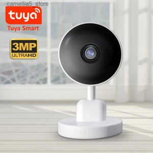 Caméra de surveillance pour bébé Tuya, sécurité intérieure intelligente 3MP pour chien, détection de mouvement, Audio bidirectionnel, Vision nocturne, stockage en nuage Q240308