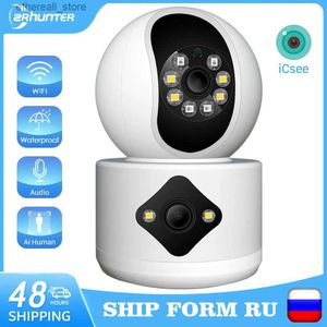 Babyphones 4MP PTZ WIFI IP caméra suivi automatique caméra de Surveillance vidéo intelligente sans fil double lentille caméra de sécurité CCTV bébé moniteur ICSEE Q231104