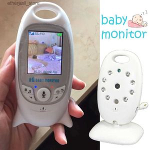 Moniteurs pour bébé Moniteur bébé 2,0 pouces vidéo sans fil couleur nounou caméra de sécurité 2 voies parler vision nocturne surveillance de la température musique baby-sitter Q231104