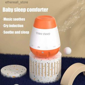 Moniteurs pour bébé Machine à bruit blanc pour bébé capteur vocal de musique intelligente nourrissons aide au mauvais sommeil thérapie générateur de moniteur sonore pour bébés jouet de détente Q231104