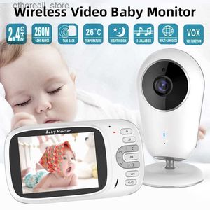Baby Monitors VB609 Monitor de bebé inalámbrico 3,2 pulgadas Video Babyphone 2 vías Audio Kits de visión nocturna Bebés Vigilancia Cámara de seguridad Q231104