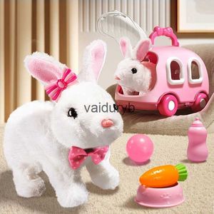 Baby Music Sound Toys Ldren Plush mignon Rabbit Kids Pet électronique avec animal Changement de bricolage Game marche en mouvement pendant 3 ans