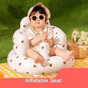 Baby Rail Sofá inflable para niños Silla de bebé portátil Asiento de baño para bebé multifuncional Tumbona para niños Sillón de playa Taburete para niños 230823