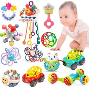 Baby Rattles Toys born Sensory Teether Development Games Educational Infant For Babies 0 6 12 Months 231228