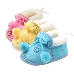 Chaussures de premiers pas pour bébé, bottines d'hiver douces pour fille et garçon de 0 à 18 mois, 3 paires de couleurs, vente en gros