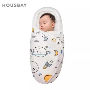 Sac de couchage bébé 0 à 6 mois enveloppes pour les Borns Baby Swaddding Wraps Fin 1tog Cotton Design Soft Design Head Neck Protector 231227