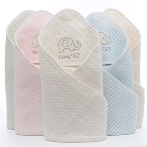 Gigoteuse Bébé Bébé Bebe 100% Coton Mousseline Enveloppe Respirante Swaddle Pour Nouveau-Né Bébé À Capuche Sleepsack Parisarc Couvertures LJ201014