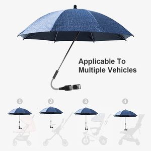 Baby Stroller plegable paraguas UV UV Sun Rain Protection Parasol 360 grados Ajustable Carretera universal Sunshade Cuberbab 240417