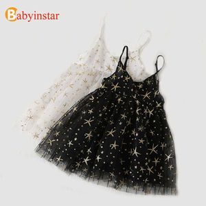 Babyinstar Summer Brand Vestidos infantiles para niñas Boutique Star Sequin The Dress Ropa para niños Tutu Baby Girls Ropa Q0716
