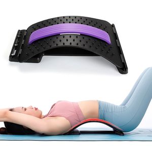 Accesorios Masajeador de espalda Camilla Fitness Soporte lumbar Alivio del dolor Cintura Columna vertebral 2021