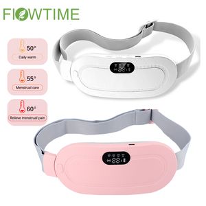 Back Massager Wireless Warm Belt With LCD Display Heating Pad Relieve Lady Menstrual Pain Compress Electric Waist Device 230602