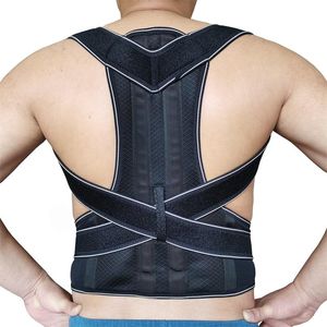 Soutien dorsal ceinture lombaire réglable colonne vertébrale gilet d'épaule extensible correcteur de Posture Correction de la douleur inférieure