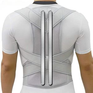 Back Support Alloy Rod Back Posture Corrector Ortics Spine Side Bend Support the Shoulder Treatment Stent Orthodontic Belt Sports Safety 230904